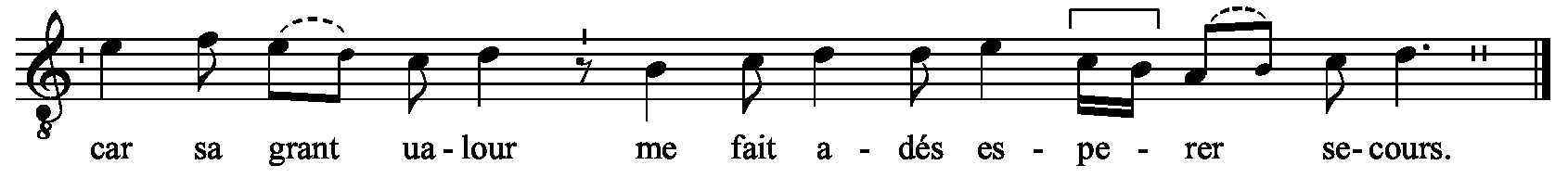 Refrain musical notation